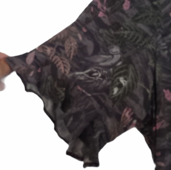 All Saints Fay Paradeep Tropical Print Dress - Picture 9 of 16